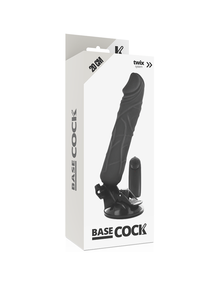 à base de coq réaliste vibromasseur télécommande noir 20cm_5