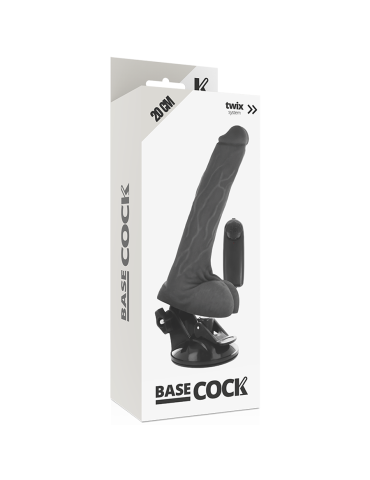 à base de coq réaliste vibromasseur télécommande noir 20cm_5