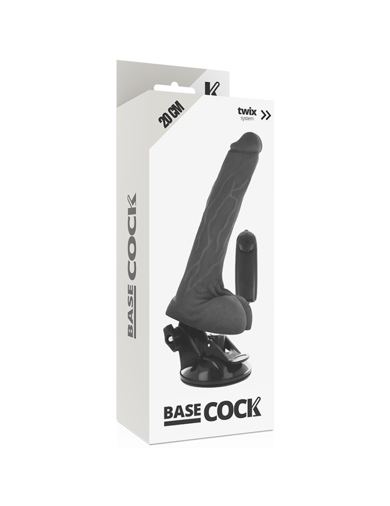 à base de coq réaliste vibromasseur télécommande noir 20cm_5