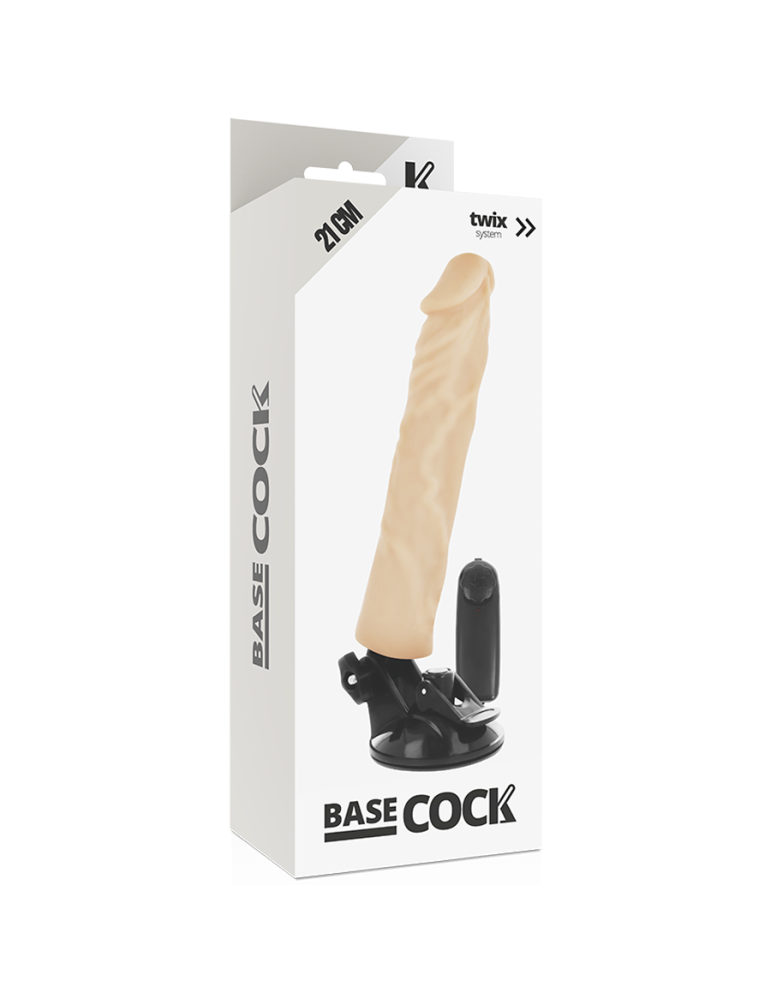 vibromasseur télécommandé naturel réaliste basecock 21cm_5