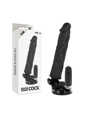 à base de coq réaliste vibromasseur télécommande noir 21cm