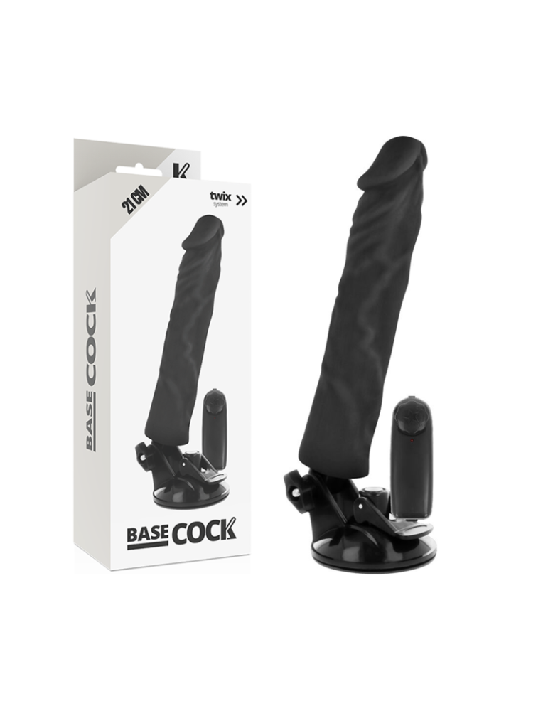 à base de coq réaliste vibromasseur télécommande noir 21cm