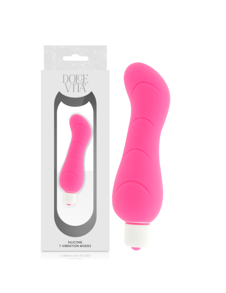 vibromasseur en silicone rose point g dolce vita