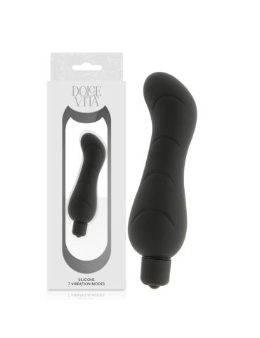 vibromasseur en silicone noir dolce vita point-g