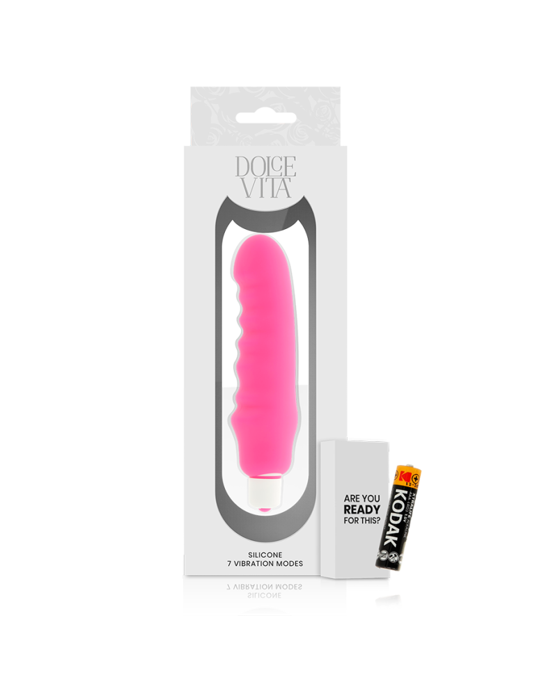 vibromasseur en silicone rose dolce vita genius_5