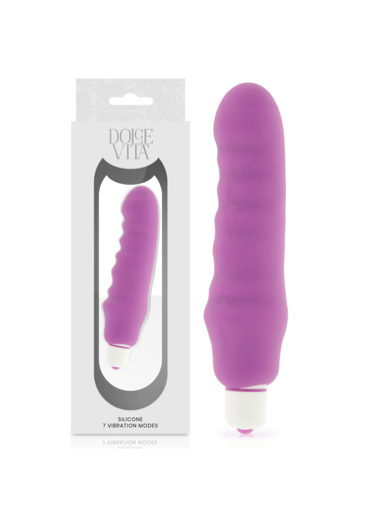 vibromasseur en silicone lilas dolce vita genius