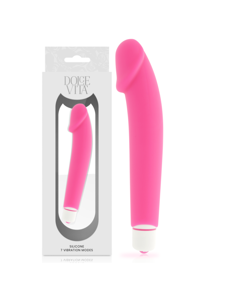 vibromasseur réaliste en silicone rose dolce vita