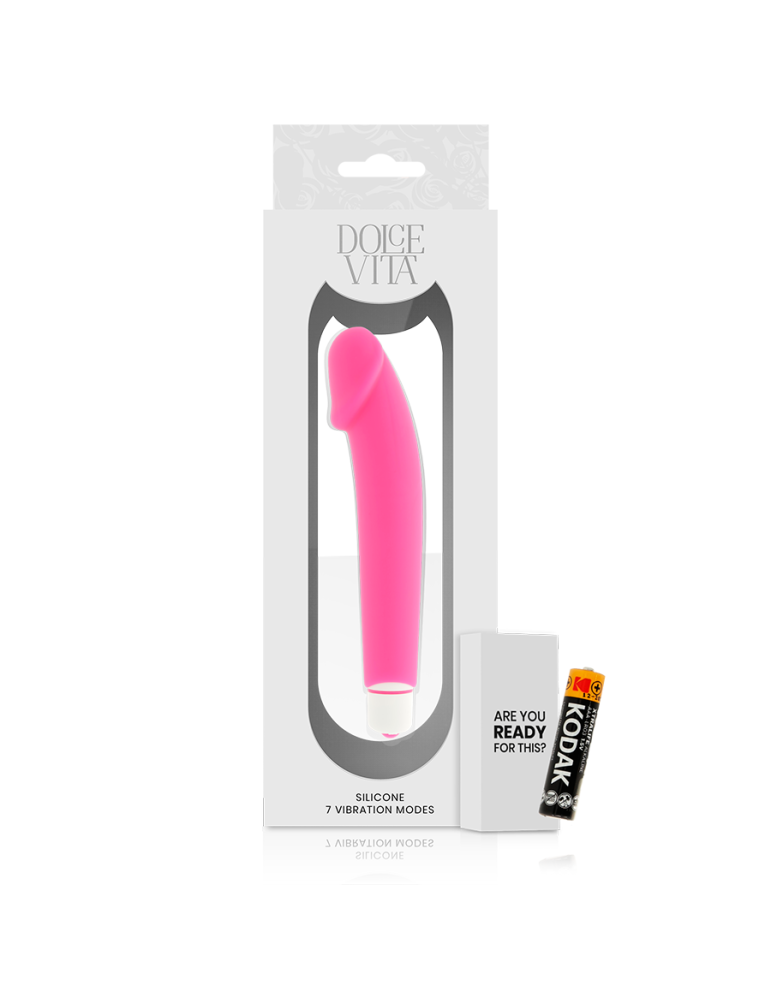 vibromasseur réaliste en silicone rose dolce vita_5