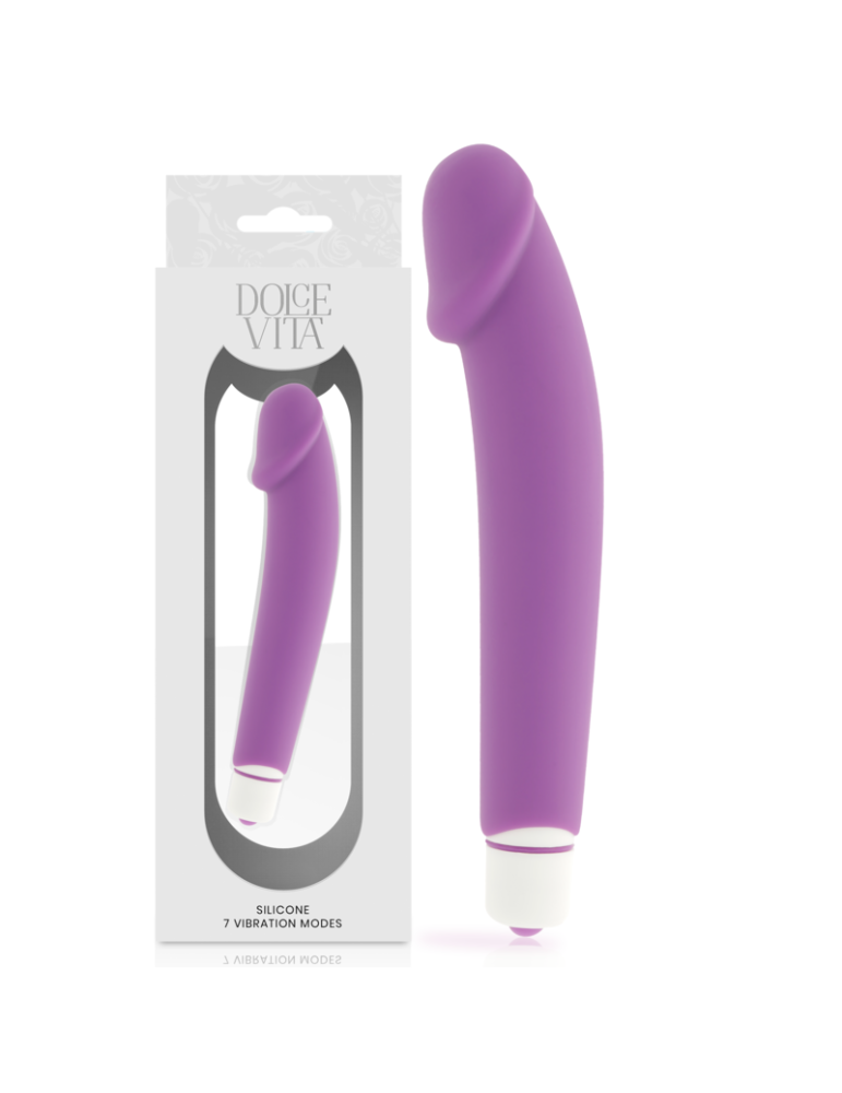 vibromasseur réaliste en silicone lilas dolce vita