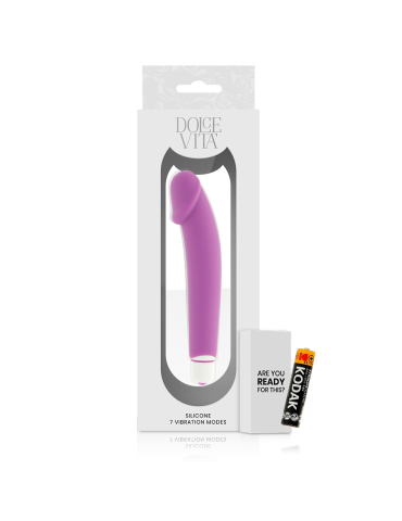 vibromasseur réaliste en silicone lilas dolce vita_5