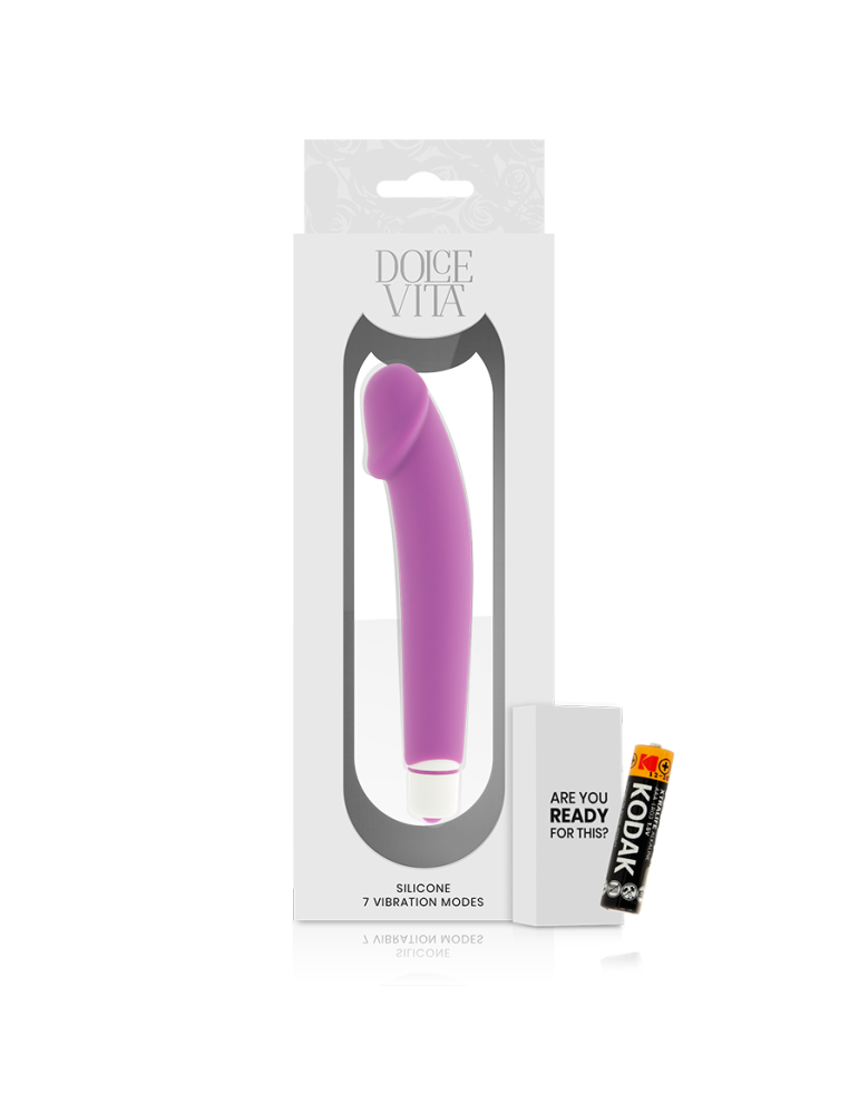 vibromasseur réaliste en silicone lilas dolce vita_5