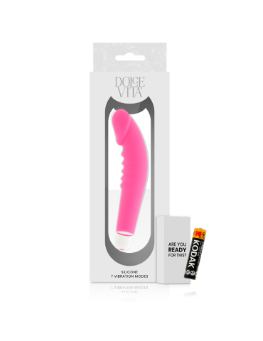 vibromasseur en silicone rose de plaisir réaliste dolce vita_5