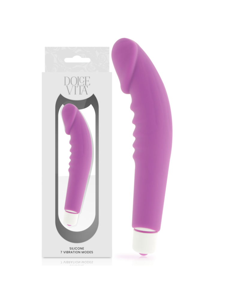 vibromasseur en silicone lilas de plaisir réaliste dolce vita