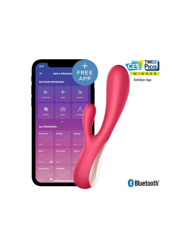 satisfyer mono flex red avec application