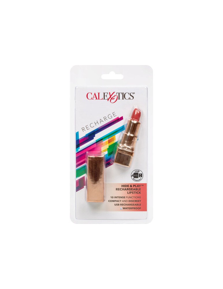 calex bullet hide & play rouge à lèvres rechargeable - rouge_2