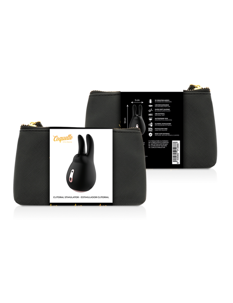 stimulateur de clitoris coquette chic desire noir / or_2