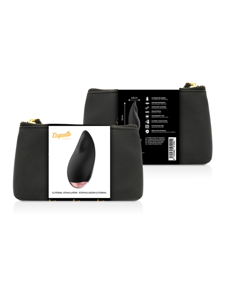stimulateur de clitoris coquette chic desire noir / or_2