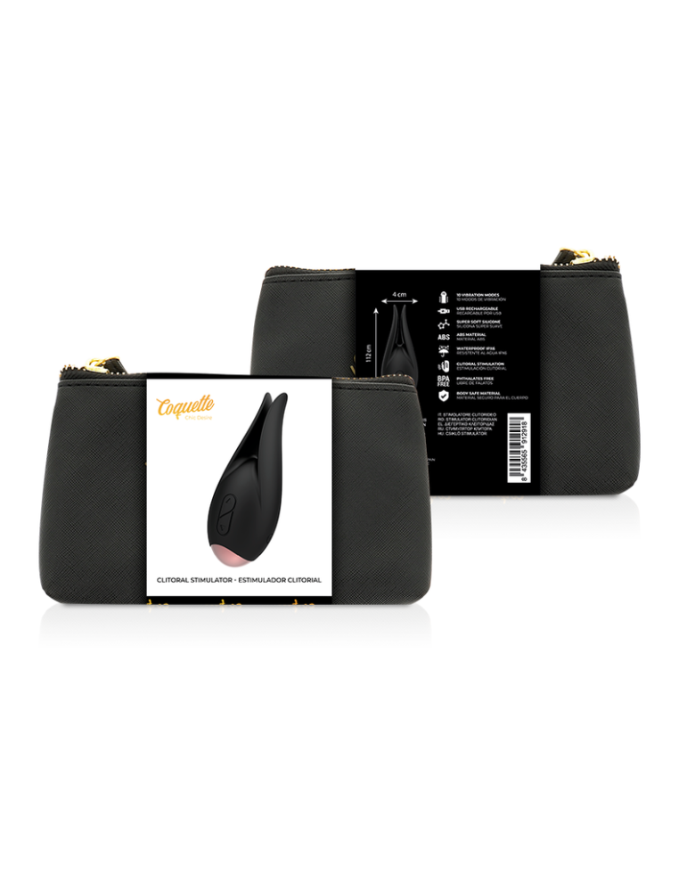stimulateur de clitoris coquette chic desire noir / or_2