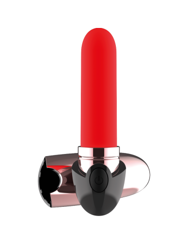 rouge à lèvres vibrant rechargeable coquette luxe noir / or_5