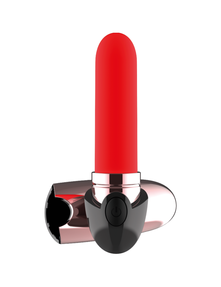 rouge à lèvres vibrant rechargeable coquette luxe noir / or_5
