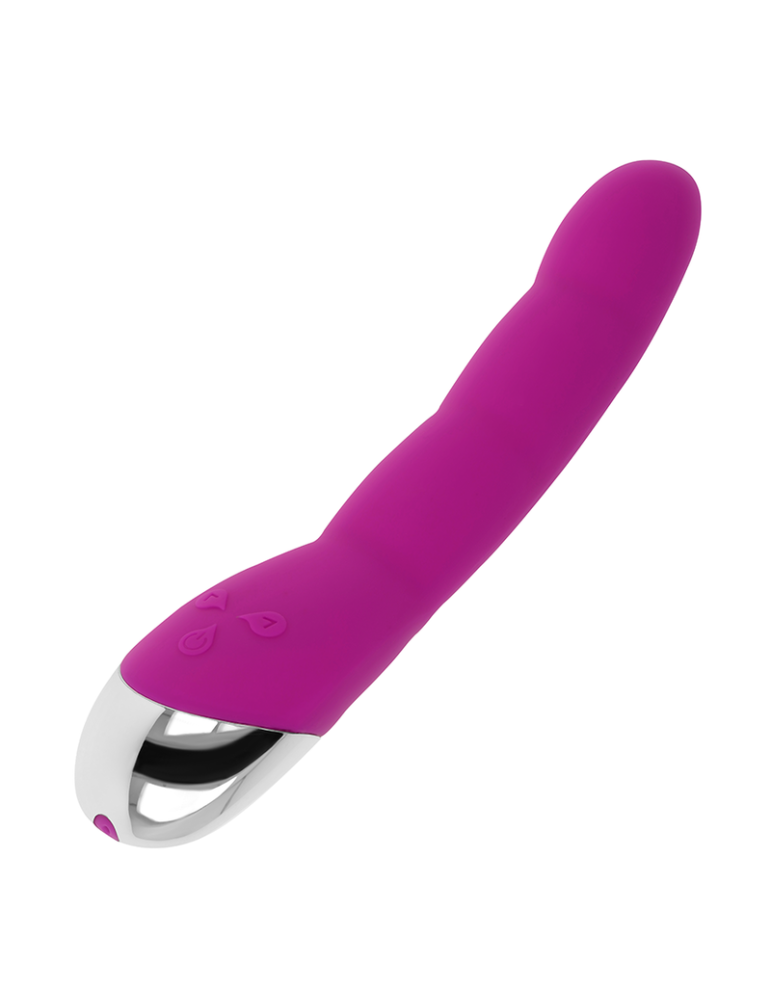 vibromasseur ohmama 6 modes et 6 vitesses violet 21,5 cm