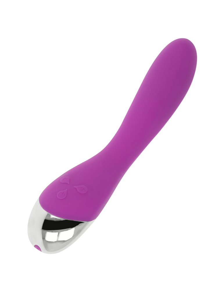 vibromasseur ohmama 6 modes et 6 vitesses violet 20,5 cm
