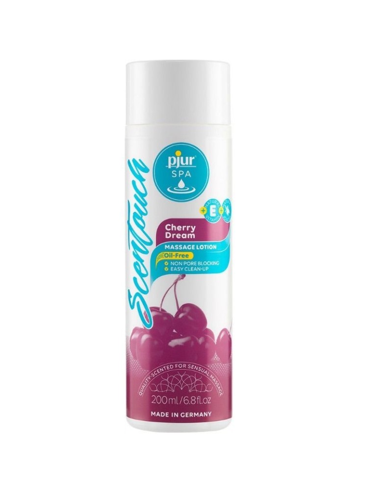 pjur spa lotion de massage aux cerises scentouch cherry dream 200 ml