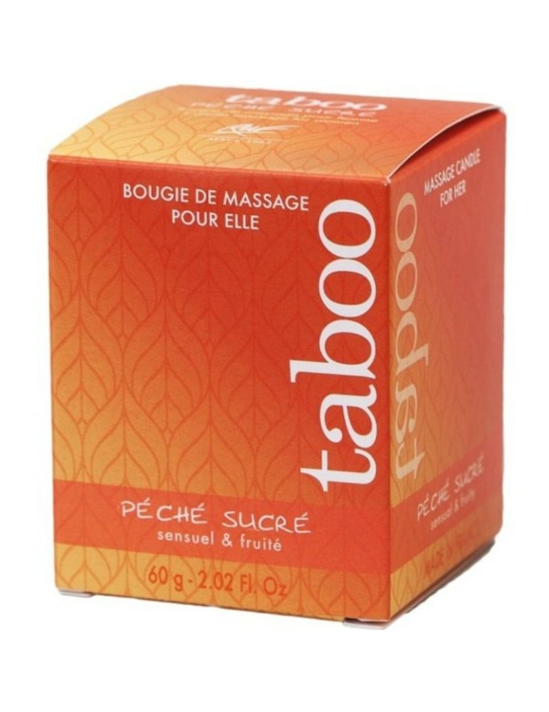 bougie de massage tabou parfumée pêche ruf_3