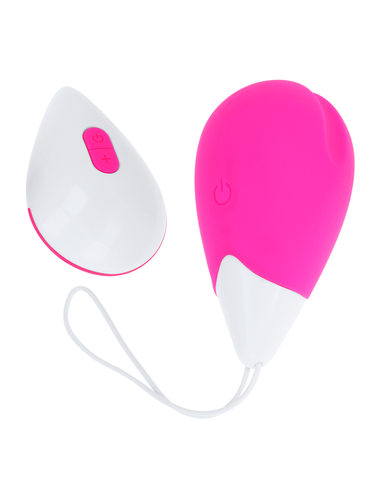 oh mama oeuf vibrant 10 modes - rose et blanc