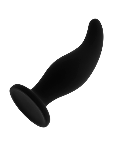 ohmama plug anal en silicone pointe courbe p 12 cm