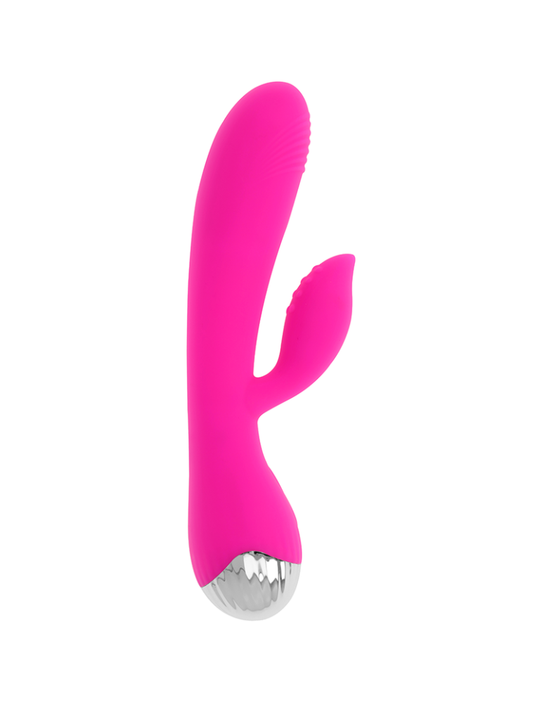 vibromasseur rechargeable ohmama avec lapin 10 modes vibrant 19 cm_2