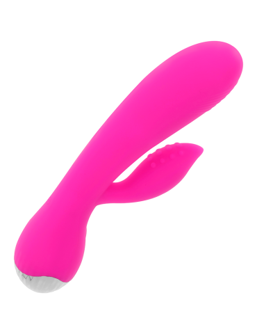 vibromasseur rechargeable ohmama avec lapin 10 modes vibrant 19 cm_3