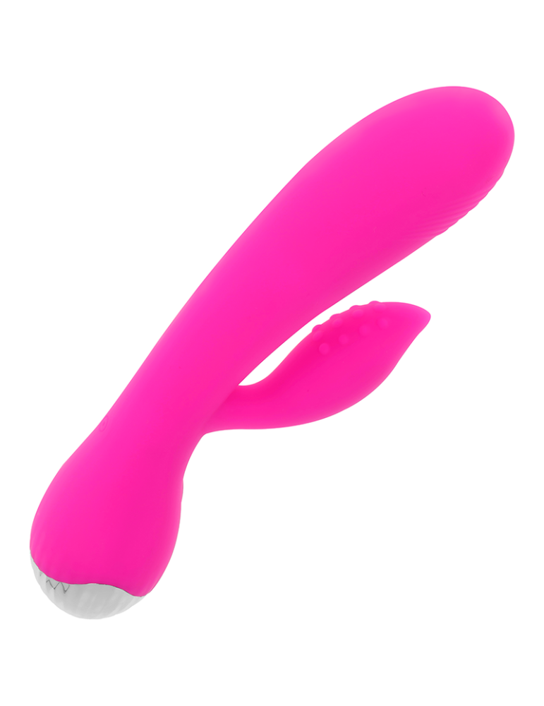 vibromasseur rechargeable ohmama avec lapin 10 modes vibrant 19 cm_3