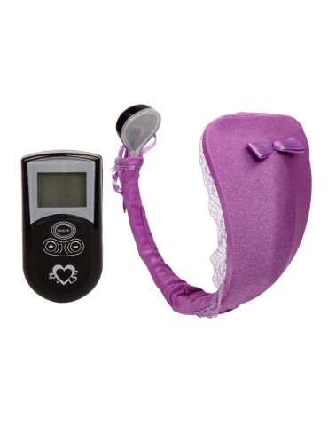 string vibromasseur télécommandé lilas