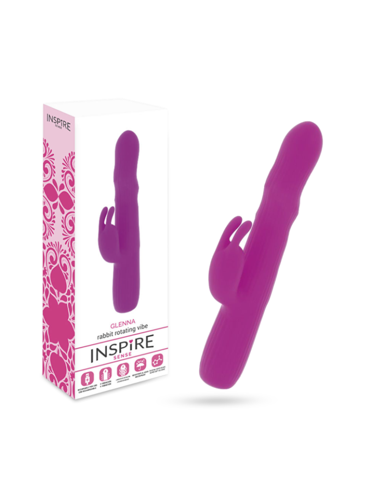 inspirer glenna vibromasseur lapin rotateur violet