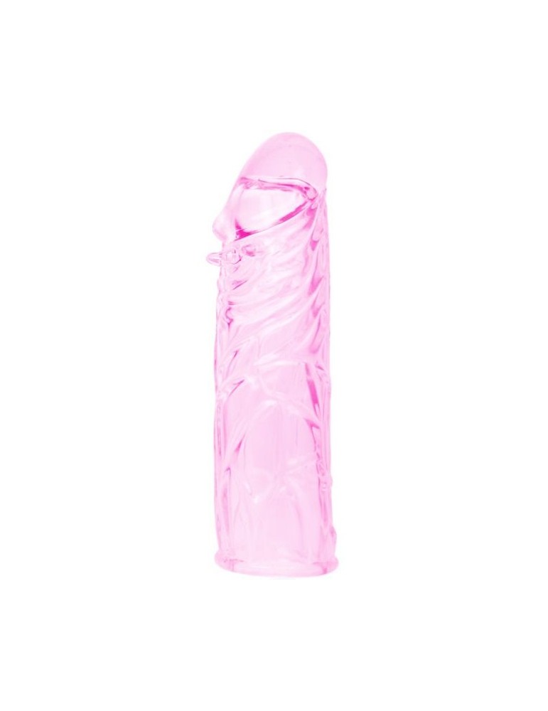 manchon de pénis rose stimulant en silicone 13cm_7