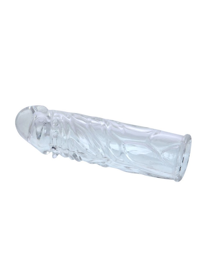 manchon de pénis en silicone transparent 13cm_5