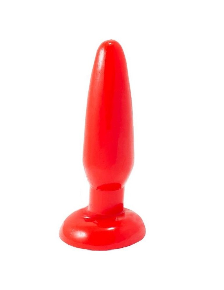 petit plug anal rouge 15cm_2