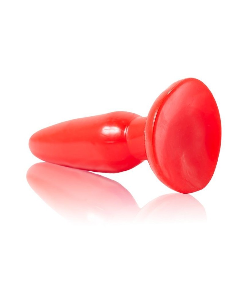 petit plug anal rouge 15cm_3