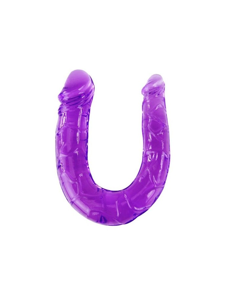 double gode en gelée souple lilas