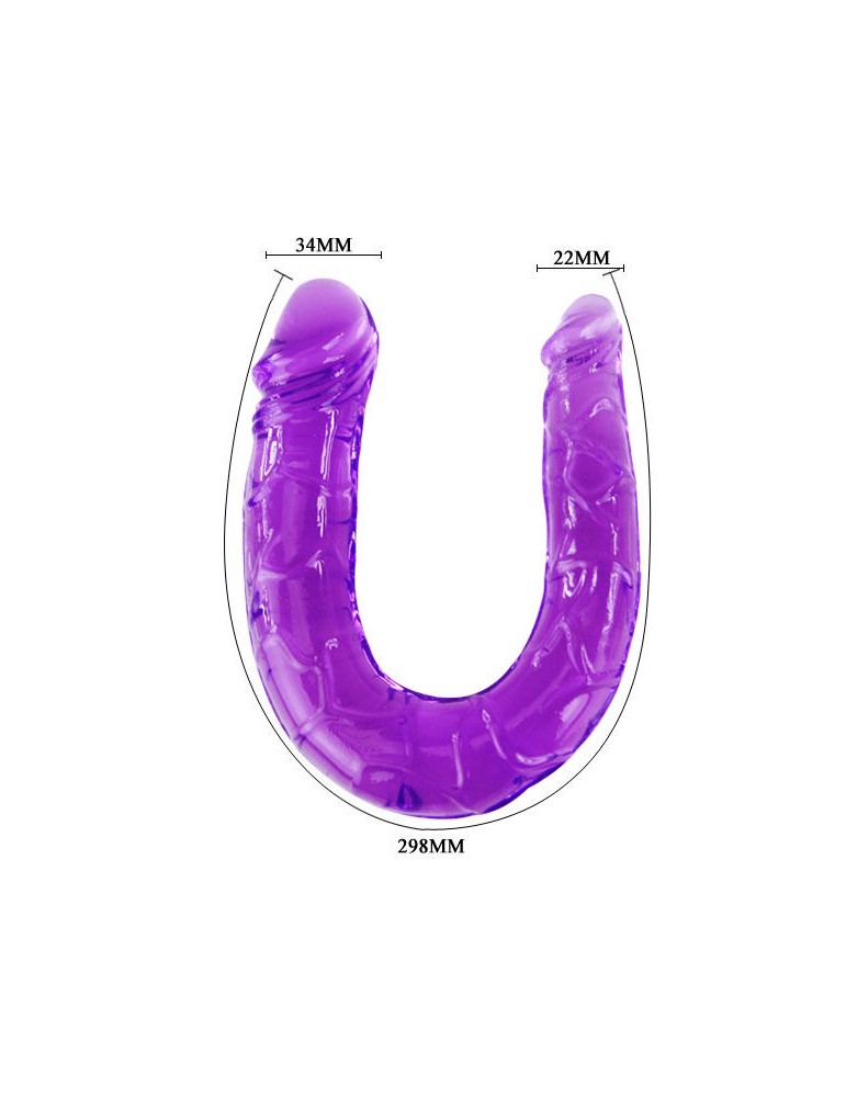 double gode en gelée souple lilas_4