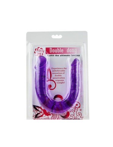 double gode en gelée souple lilas_5