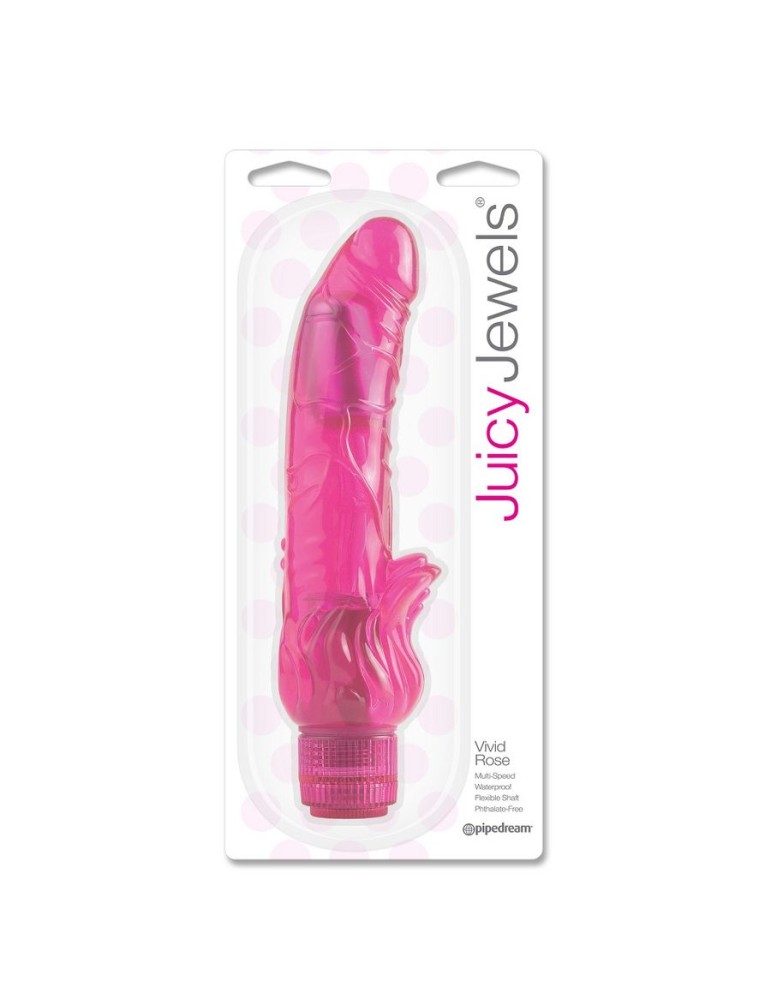 vibromasseur rose vif juicy jewels