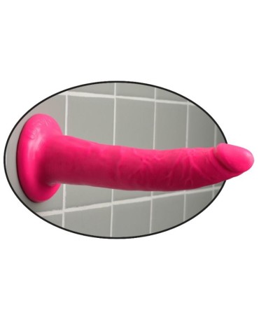 gode dillio avec ventouse 17,8 cm - rose_3