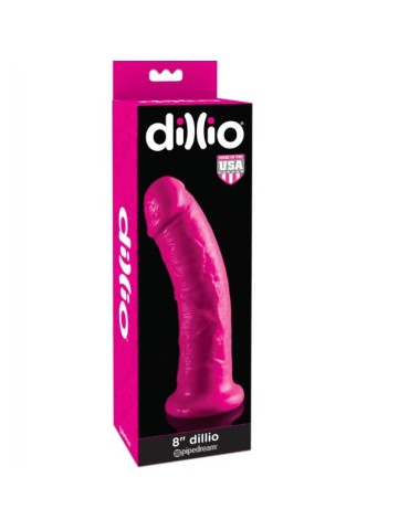 gode dillio avec ventouse 8 '' rose