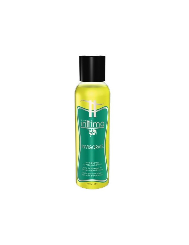 huile de massage et de bain d'aromathérapie intime revitalisante humide 120ml