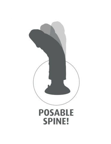 gode ​​vibrant king cock avec testicules couleur chair de 25,5 cm_7