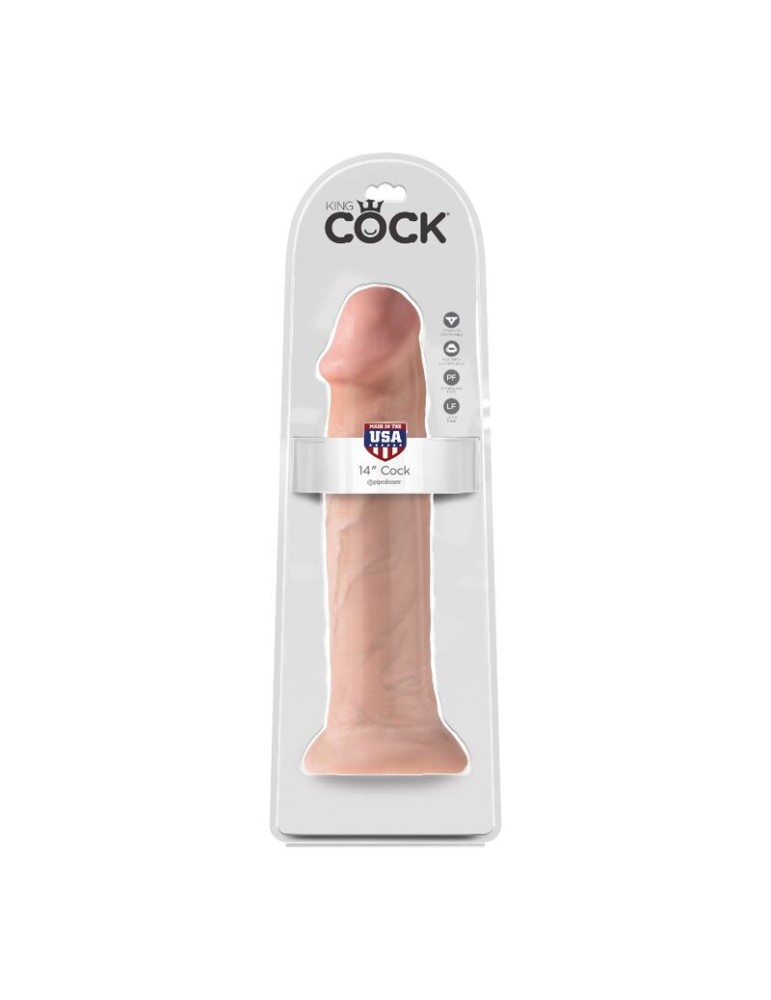 gode réaliste king cock 35,6 cm_3