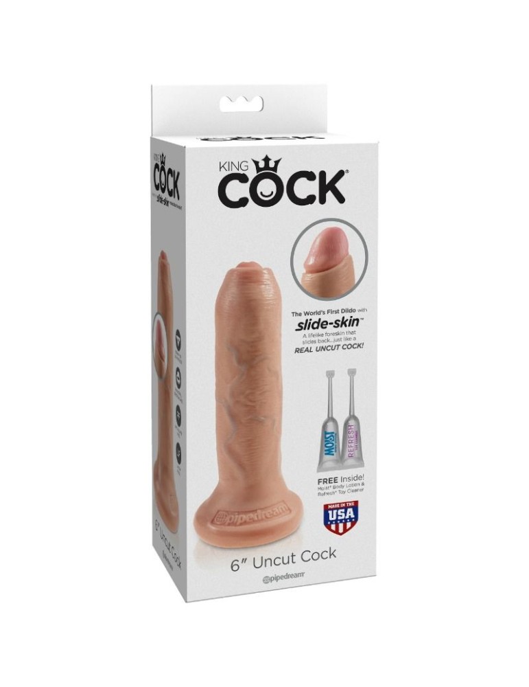 king cock gode réaliste non coupé naturel 17 cm_4