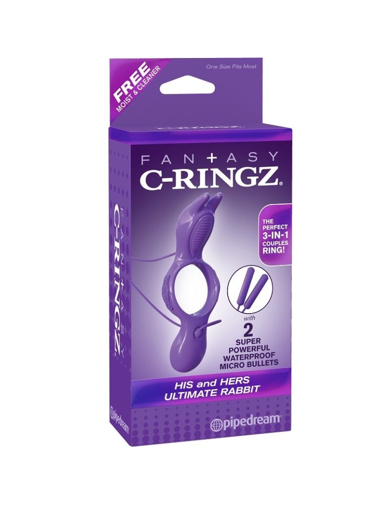 fantaisie c-ring lui et le sien ultime lapin